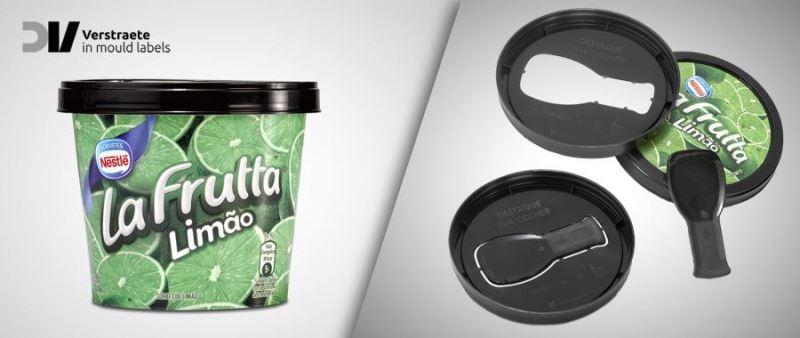 Ice cream container boasts spoon-in-lid packaging 